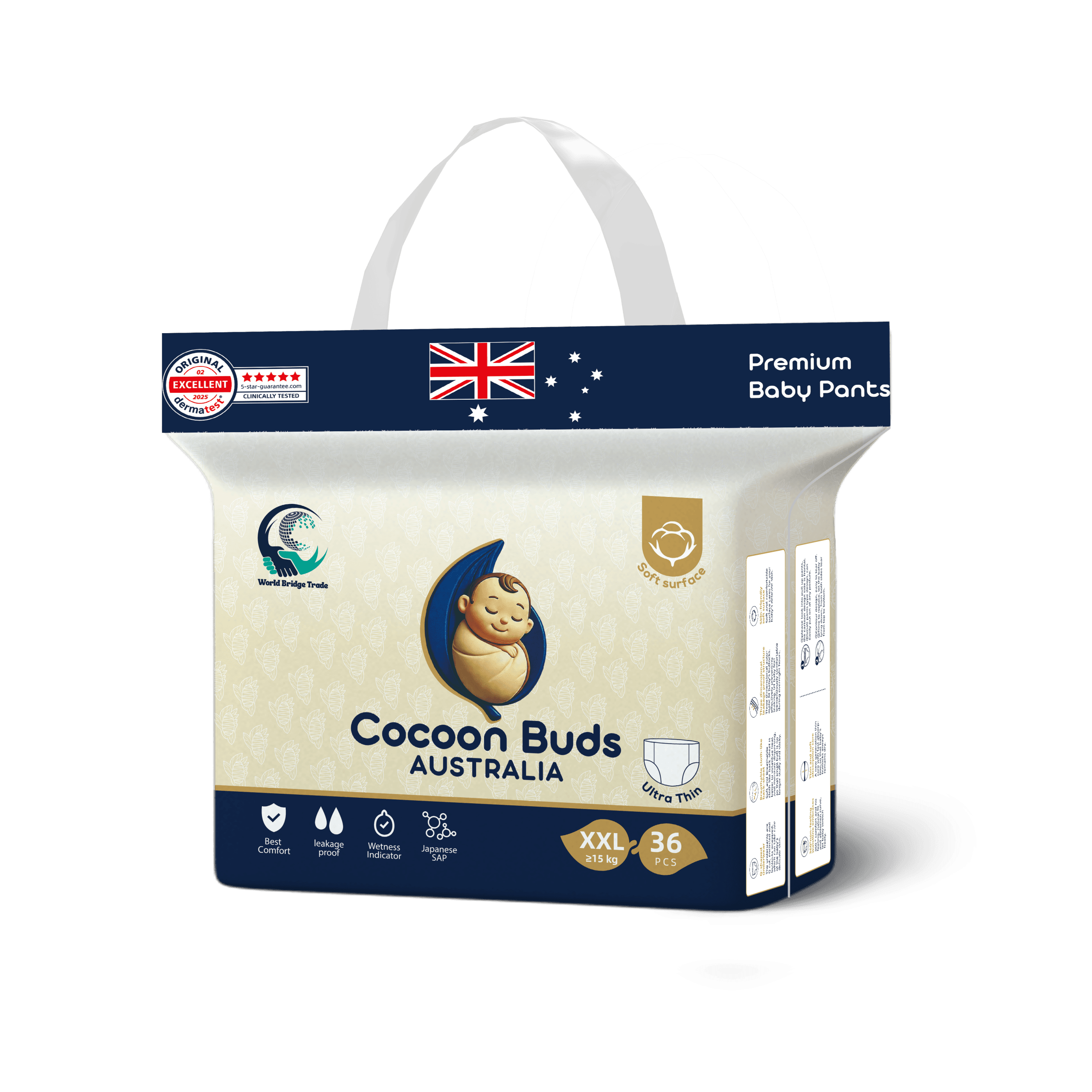 Cocoon Buds Diaper XXL-36(Pack of 36)