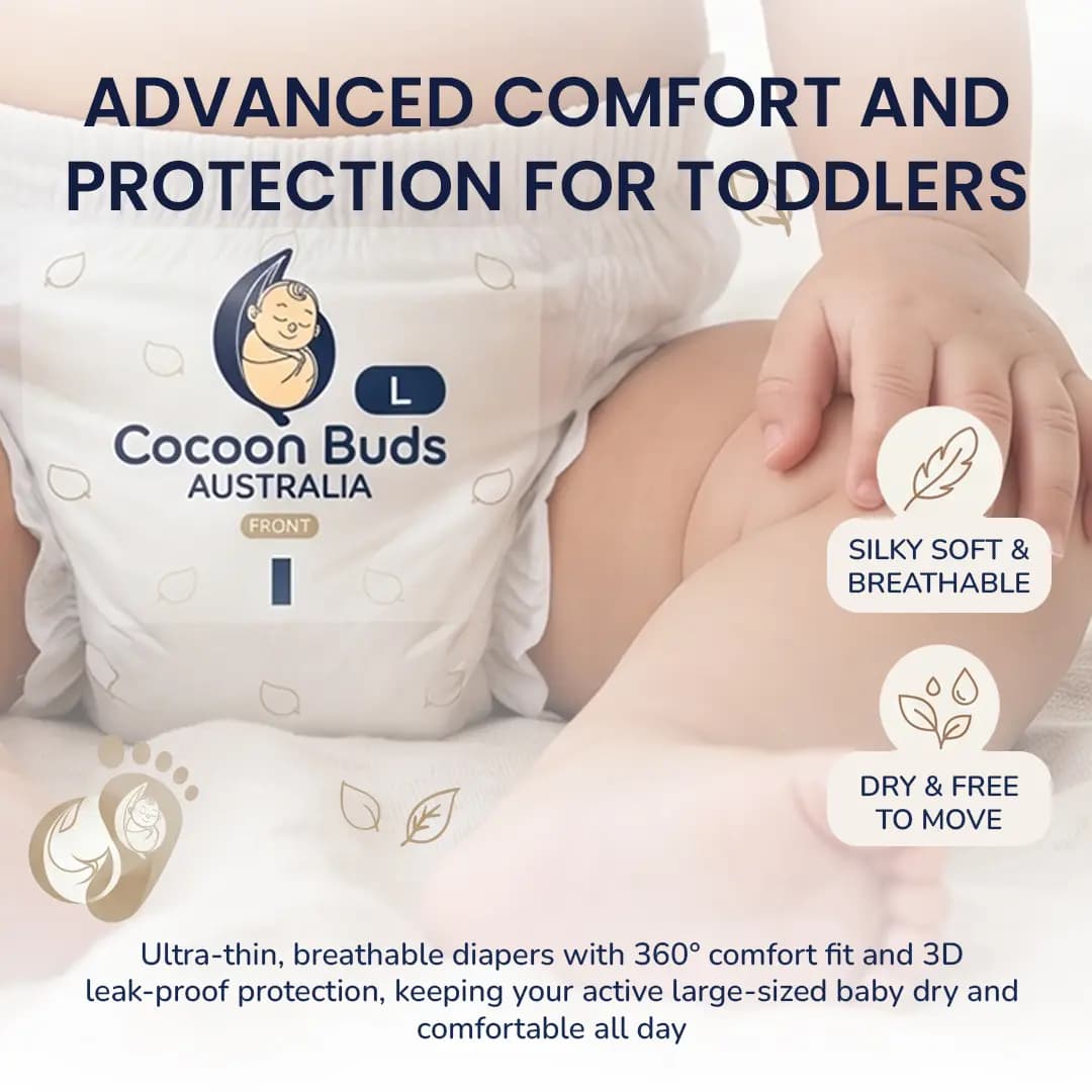Cocoon Buds Diaper L-40(Pack of 40) view 2
