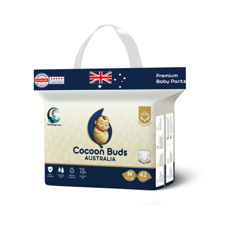 Cocoon Buds Diaper M-42 (Pack of 42)