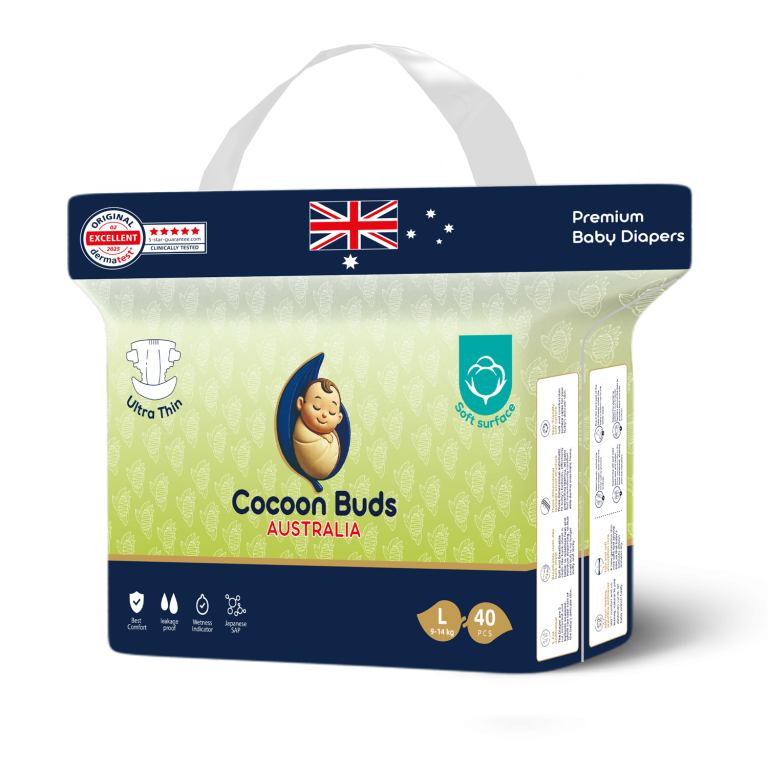 Cocoon Buds Diaper Tape L-40(Pack of 40)