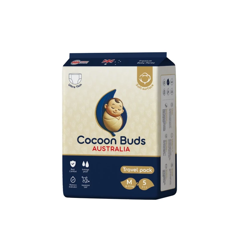 Cocoon Buds Diaper / Travel Pack Medium/ 5 pcs