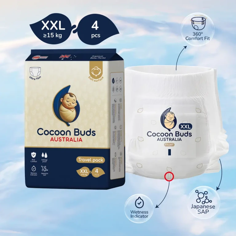 Second image of Cocoon Buds Diaper / Travel Pack XXL/ 4pcs