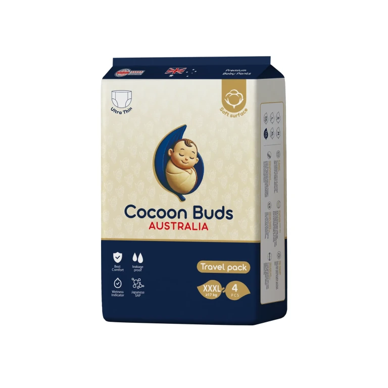 Cocoon Buds Diaper / Travel Pack XXXL / 4pcs